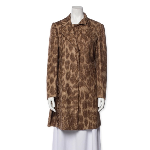 Prada Jackets & Blazers - Prada Mohair Wool Blend Leopard Jacket